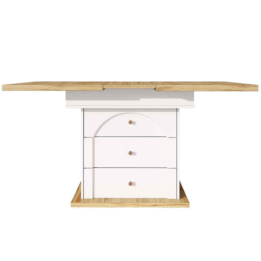 Tavolo estensibile - Xylo - 110-140x80cm design minimalista bianco