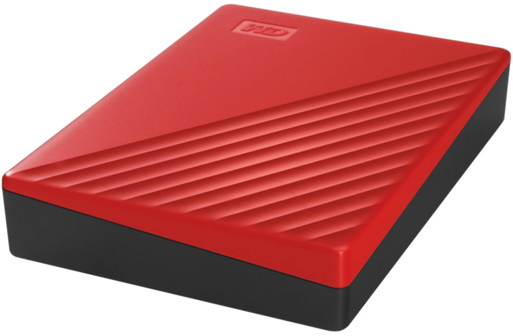 Western digital my passport disco rigido esterno 4000 gb rosso - WDBPKJ0040BRD-WESN