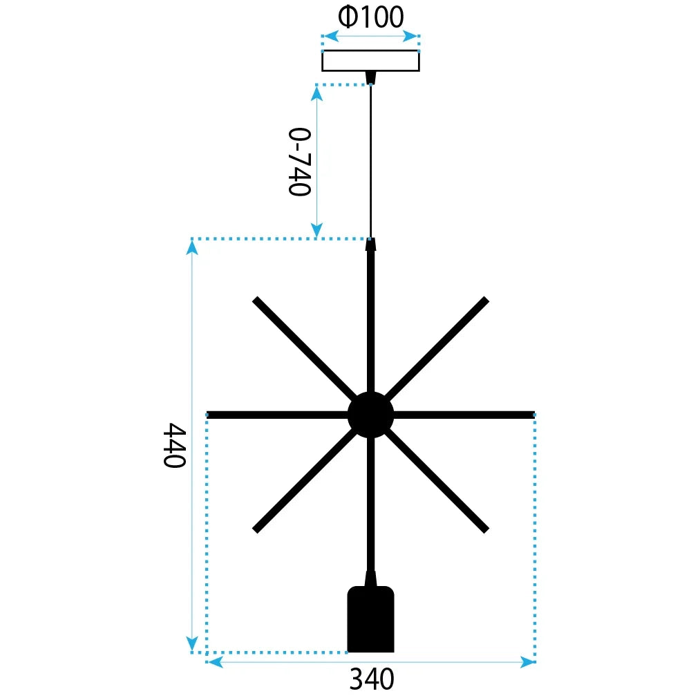 Lampada Geometric Le-02 Star