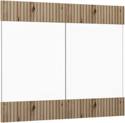 Frontale cucina R-Line, Rovere artigianale, 79.2 x 59 cm frontale del mobile per pensile con vetro, adatto per armadi da cucina R-Line per un montaggio semplice