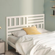 Testiera per Letto Bianca 166x4x100cm in Legno Massello di Pino 814155