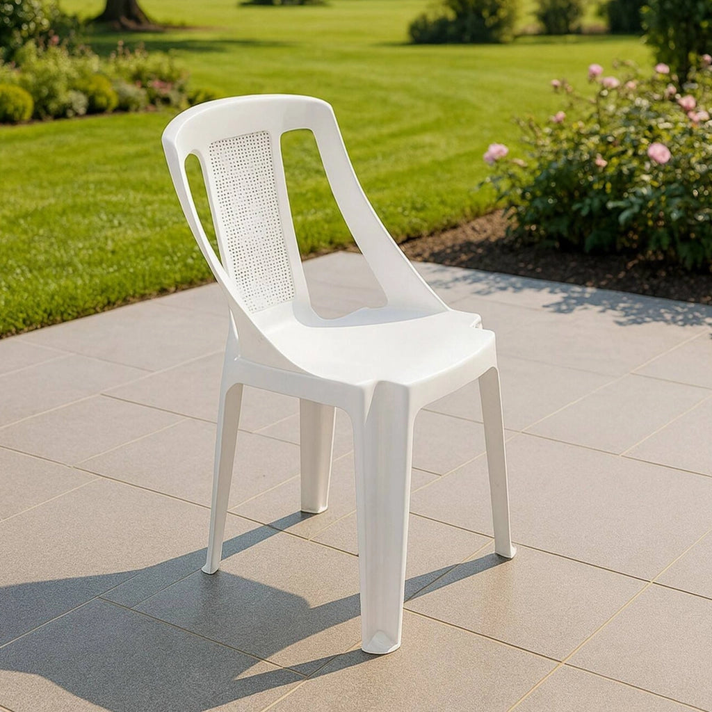 Miniat, Sedia da Esterno una Sedia Made in Italy, Bianco