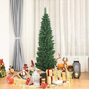 Albero di Natale in PVC, 150 cm, con Stelo Metallico Fissorio, senza Luce, 220 Fili, Ideale per Casa, Ufficio, Negozio e Hotel, Verde