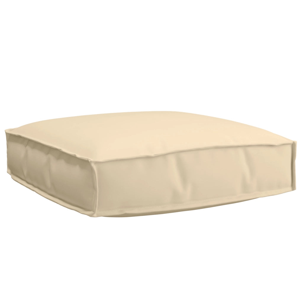 Set di cuscini per pallet 2 pezzi in tessuto Oxford beige