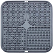 Mat per cani con schiaccia di silicone, Mat per gatti con presa per doccia, addestramento e cura, grigio, 20*20cm