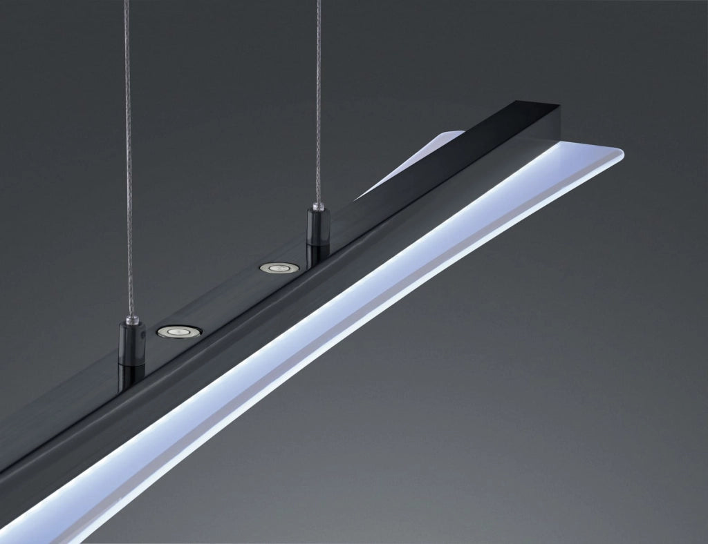 Lampada sospensione LED Smash nera dimmerabile 100 cm