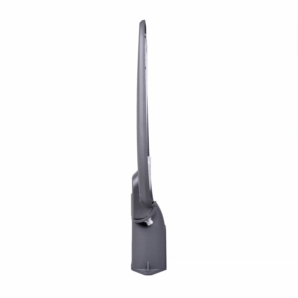 Lampione Stradale LED 100w, 220V, 9000 Lumen, Luce fredda 6500K, Impermeabile IP65, Alluminio grigio, Inclinazione Regolabile