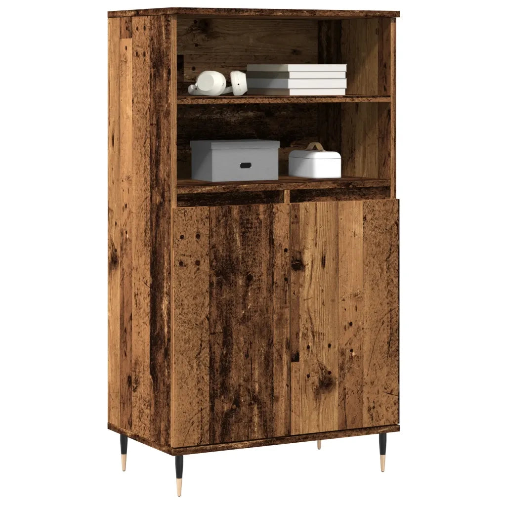 Credenza Legno Antico 60x36x110 cm in Legno Multistrato 857458