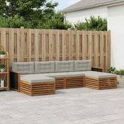 Set di divani da esterno 6 pz Legno di Acacia Massello 3383674