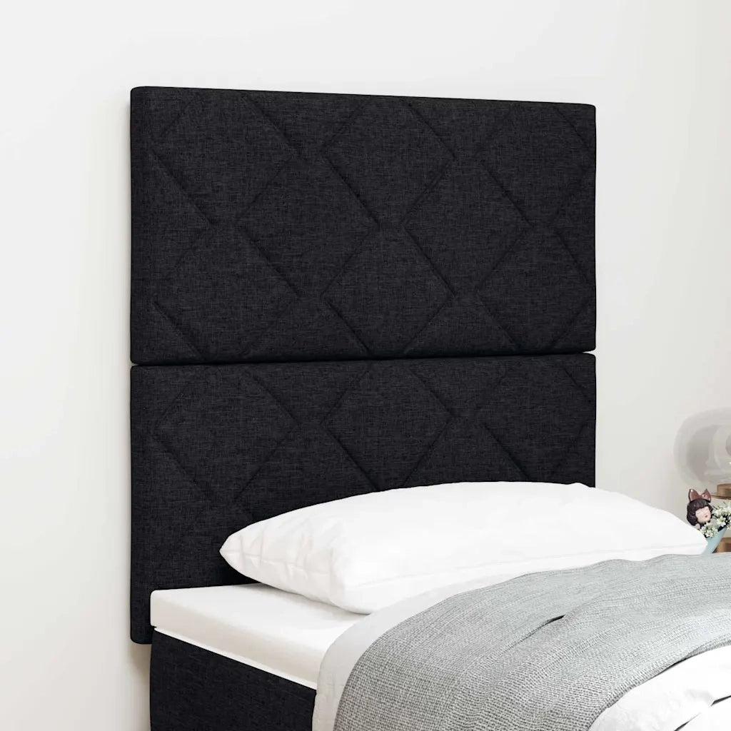 Testiera LED Nero 80 cm Tessuto 3338477