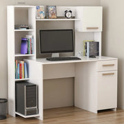 Marrucina, Scrivania 6 Ripiani, 120x60x77h cm Bianco