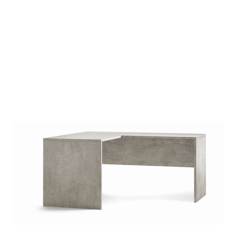 Scrivania Angolare Sx L160 In Kit Cemento cm 160x150x76h - Sarmog