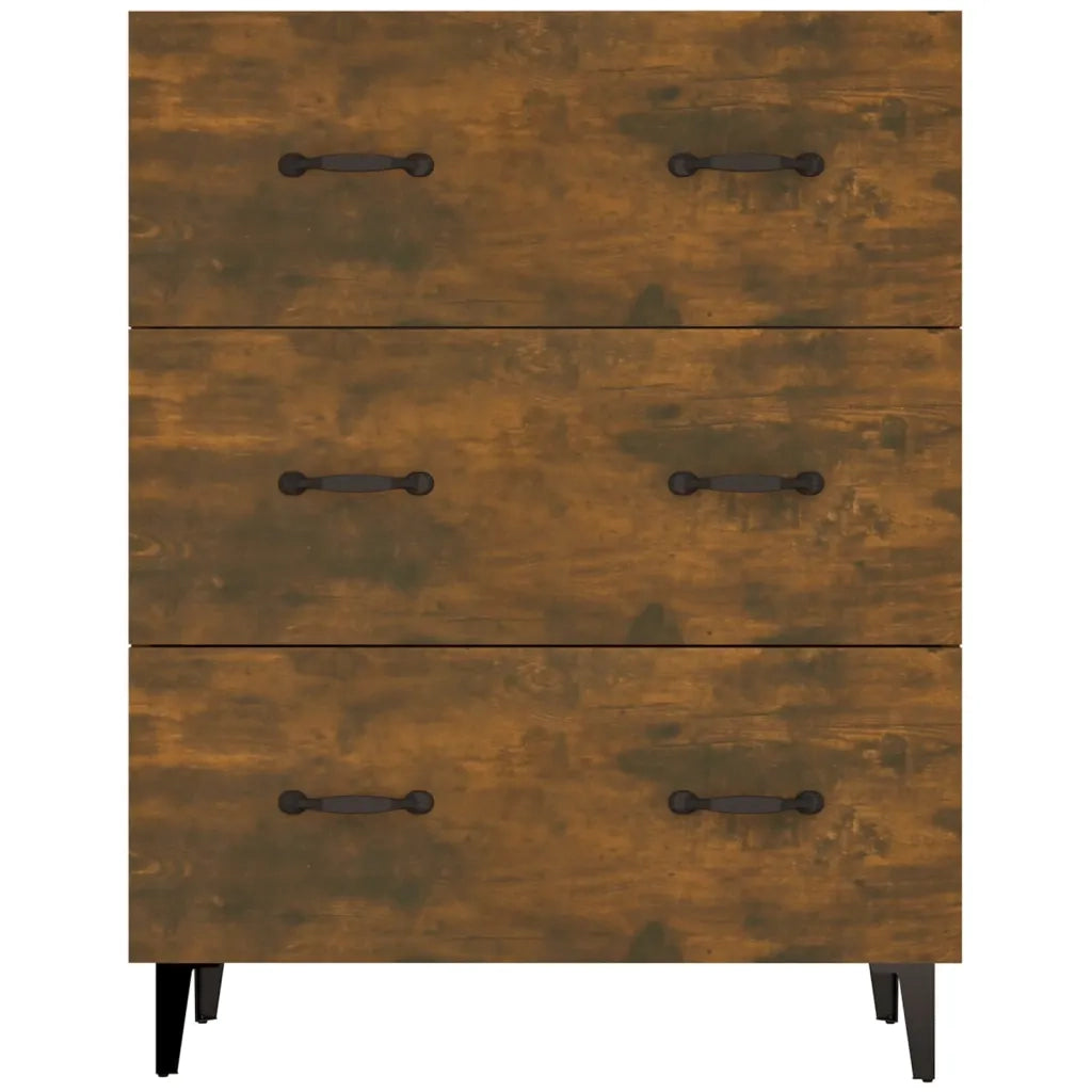 Credenza Rovere Fumo 69,5x34x90 cm in Legno Multistrato cod mxl 5769