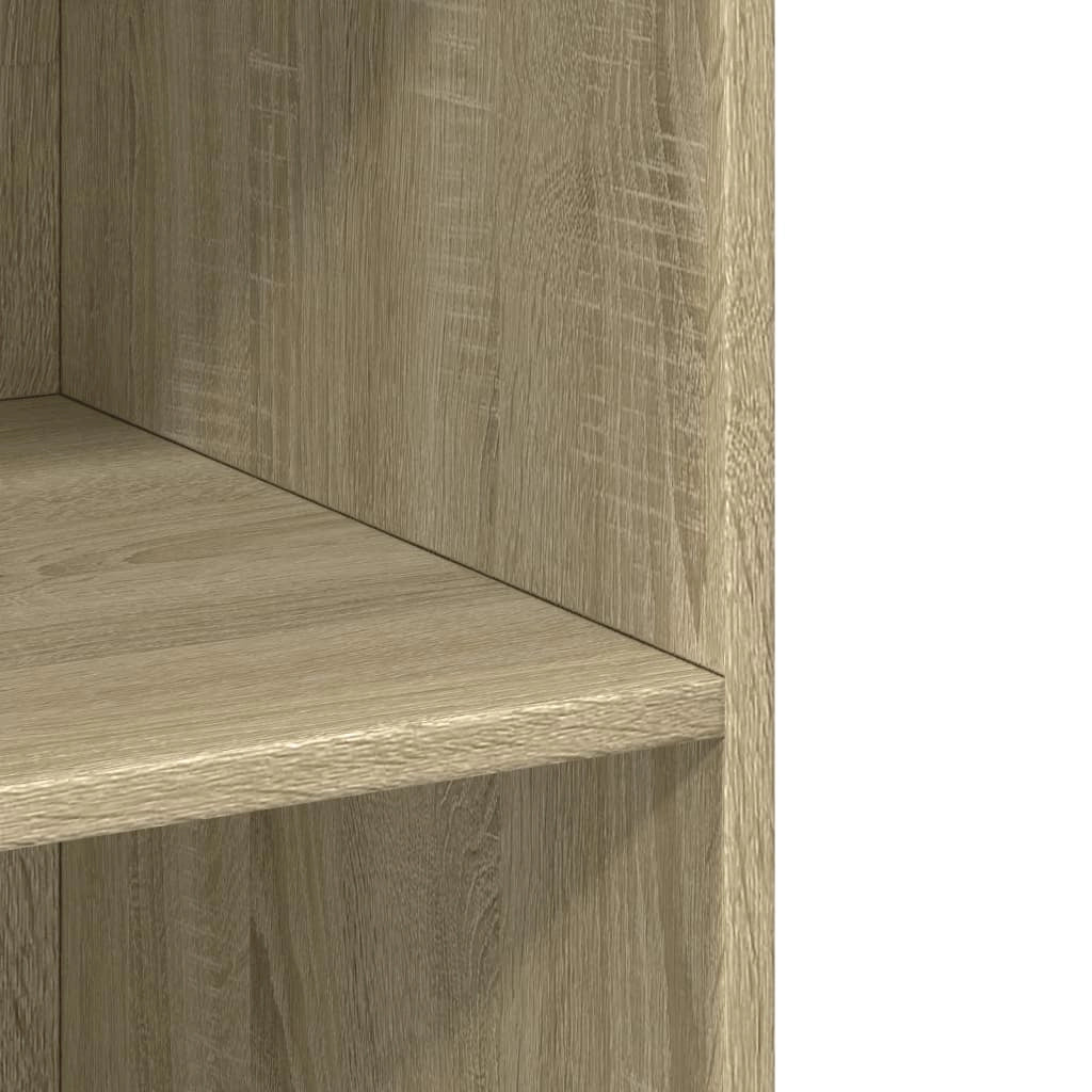 Buffet credenza cassettiera armadio mobile contenitore organizer cucina soggiorno salotto rovere Sonoma alto 70 x 41 x 185 cm legno ingegnerizzato marrone 02_0034202