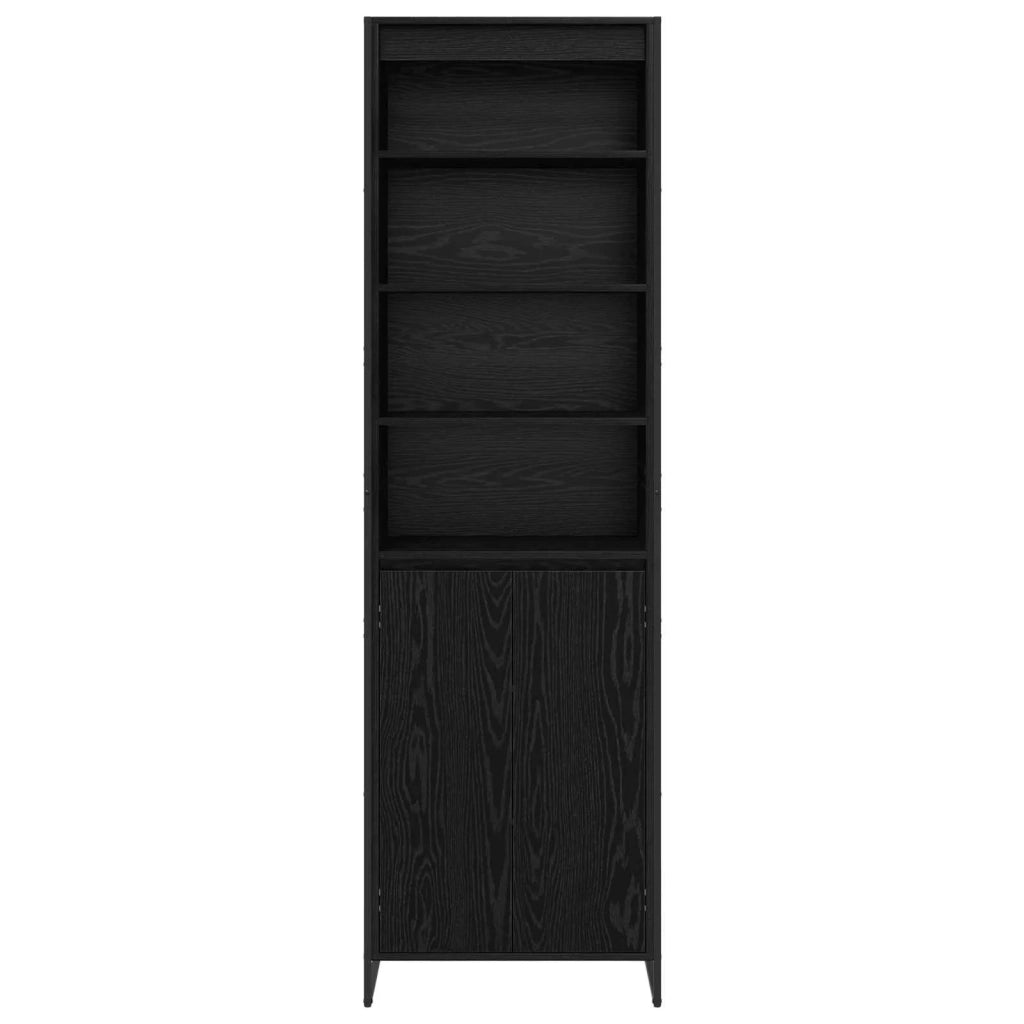 Armadi alti Rovere Nero 60 x 36 x 200 cm Legno multistrato