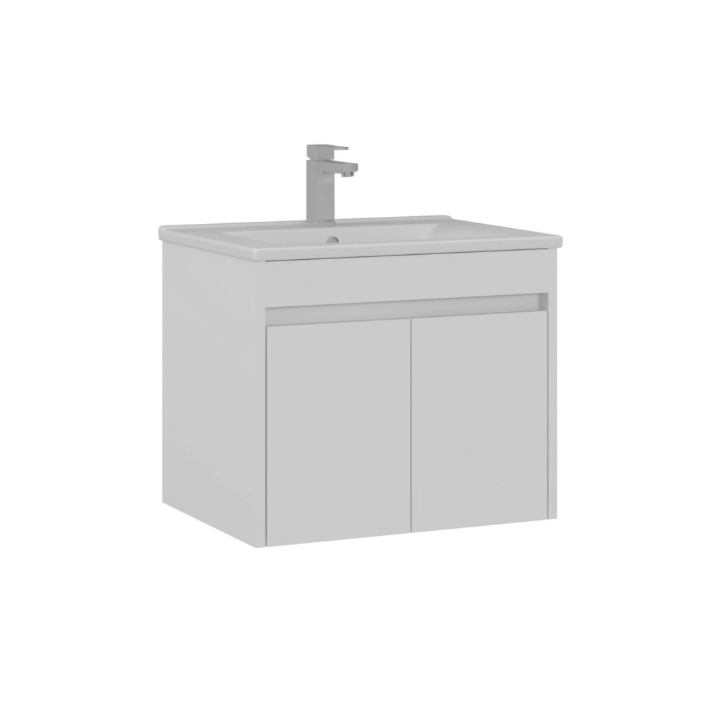 Mobile lavabo "Side 65 v2" - 65 x 45 x 52 cm - Bianco opaco