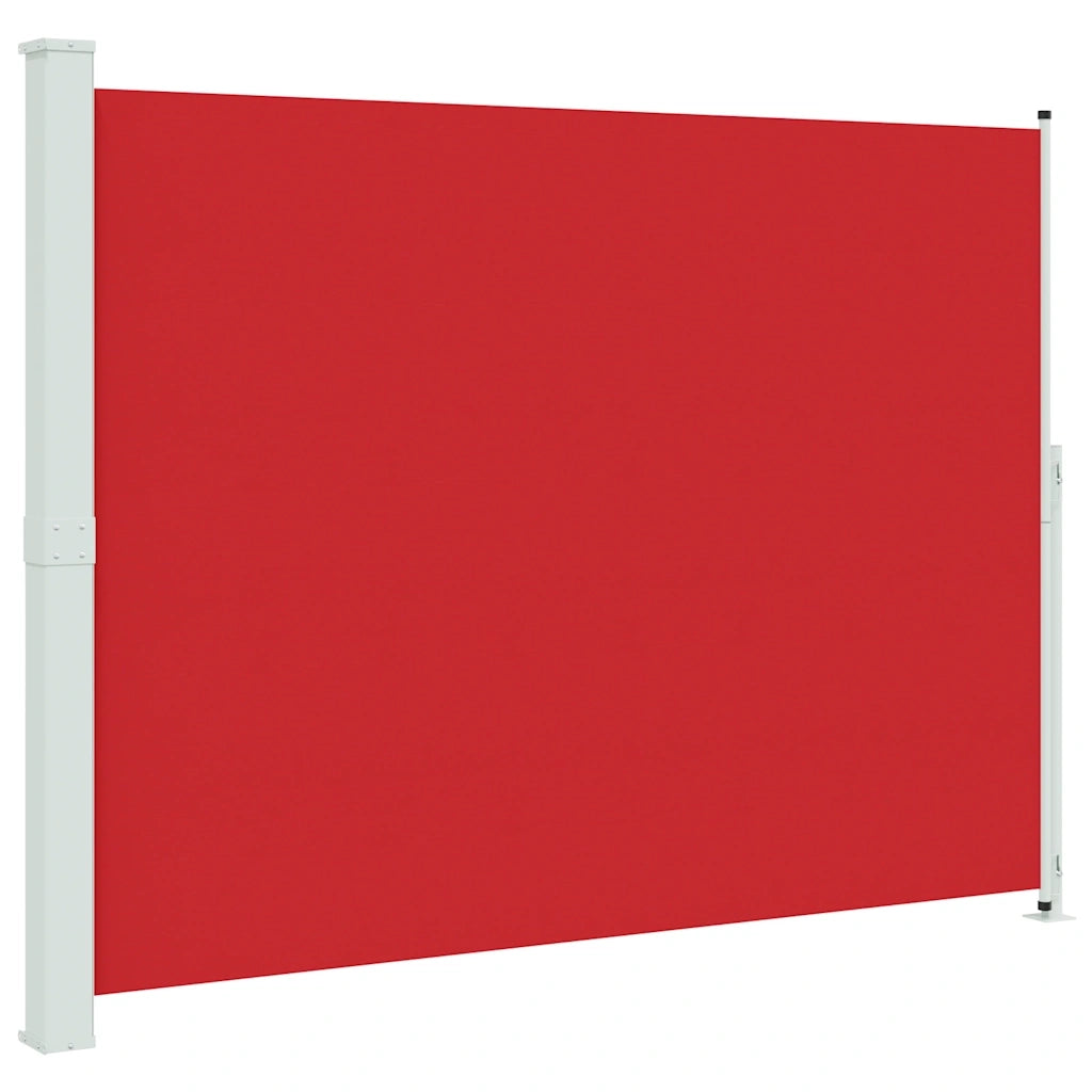 Tenda Laterale Retrattile per Patio 220x300 cm Rossa 313428