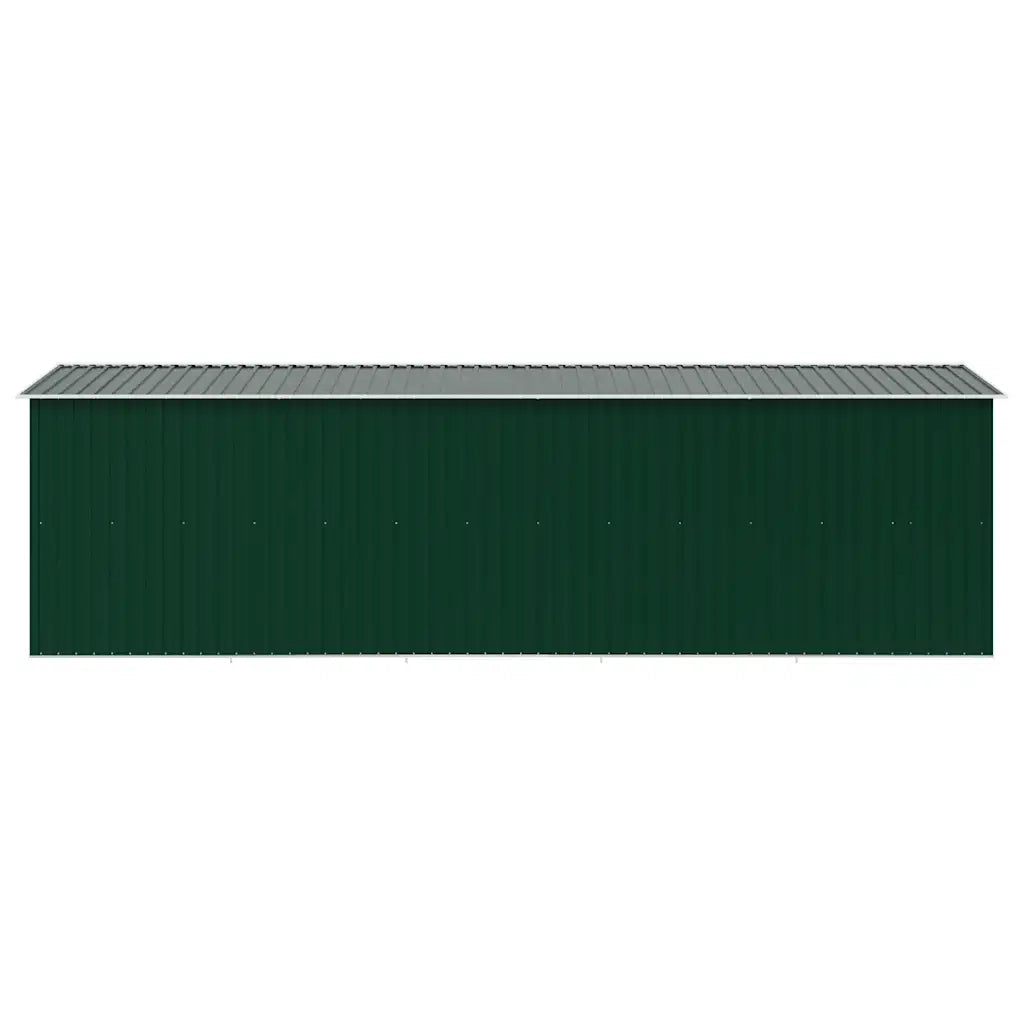 Casetta da Giardino 257x580x181 cm in Metallo Verde 143352