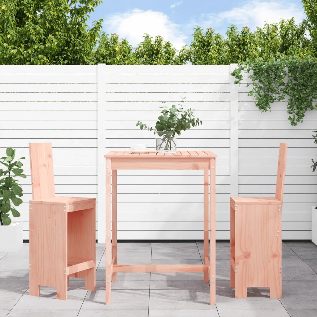 Set da Bar da Giardino 3 pz | Set Salotto da Giardino in Legno Massello di Douglas