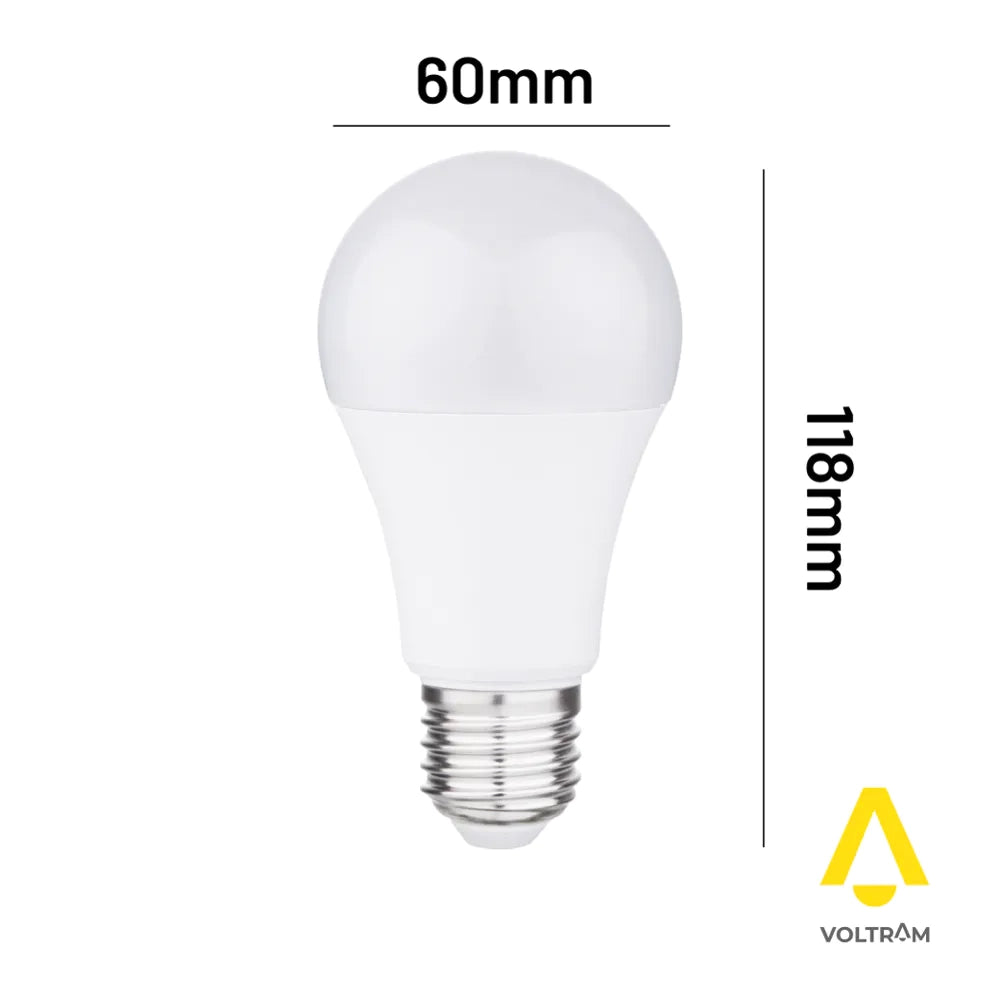 Lampadina LED E27 12W 1440LM A60 bianco caldo 3000K