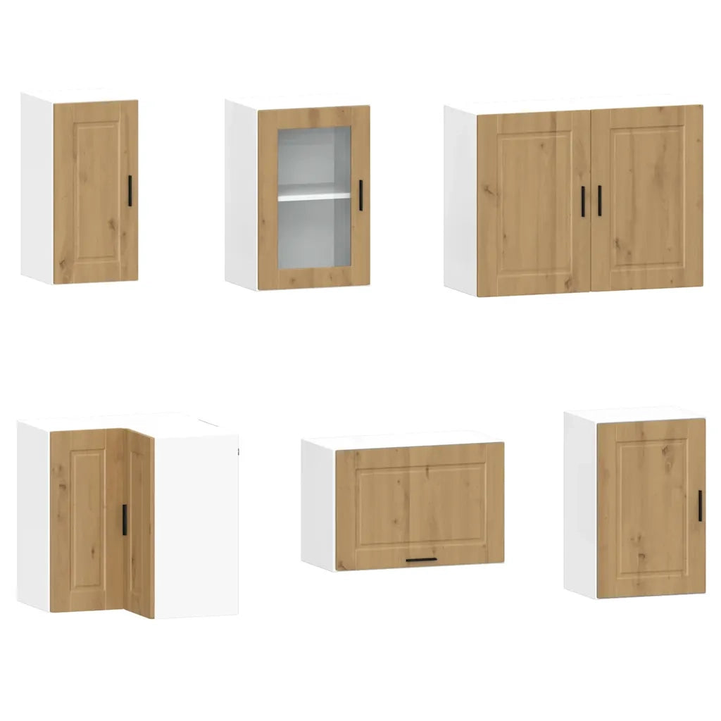 vidaXL Set Mobili da Cucina 11 pz Porto Rovere Artigianale Truciolato