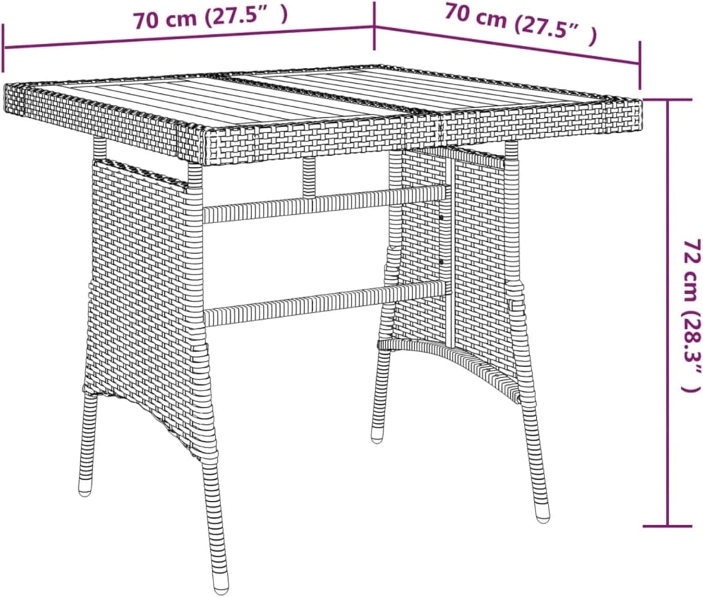 Set da pranzo da giardino 5 pezzi, tavolo e sedie terrazza, set tavolo e sedie da giardino, set di mobili da giardino, set di terrazza, rattan sintetico nero