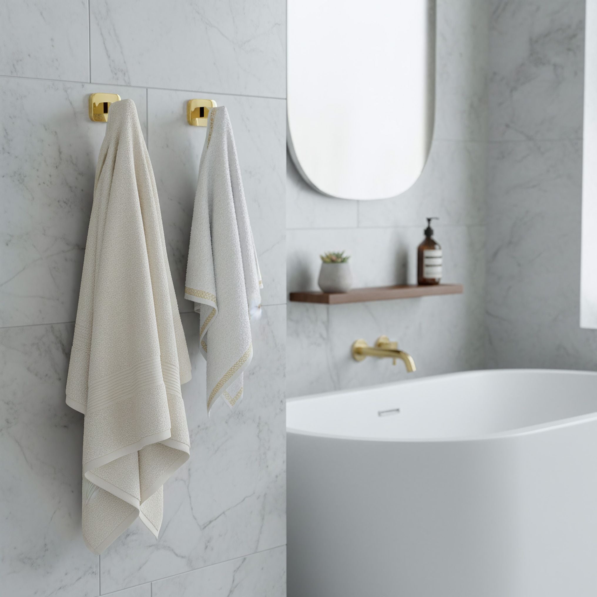 Portasciugamano Da Bagno Nico 5905 Gold