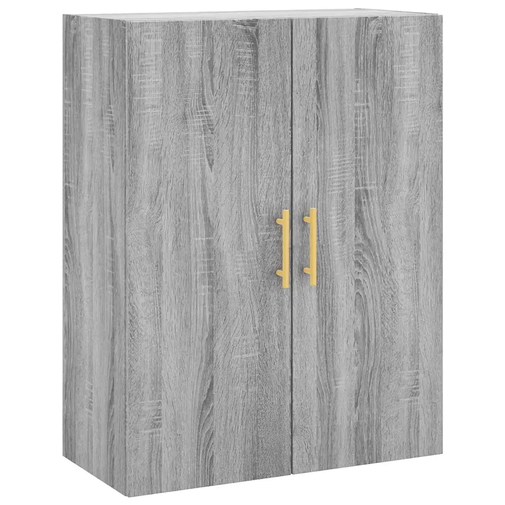 Credenza Grigio Sonoma 69,5x34x180 cm in Legno Multistrato 3195897