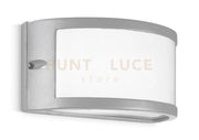 GES140- APPLIQUE GRIGIO ALLUMINIO 1 LUCE ATTACCO E27 IP54 IN ALLUMINIO