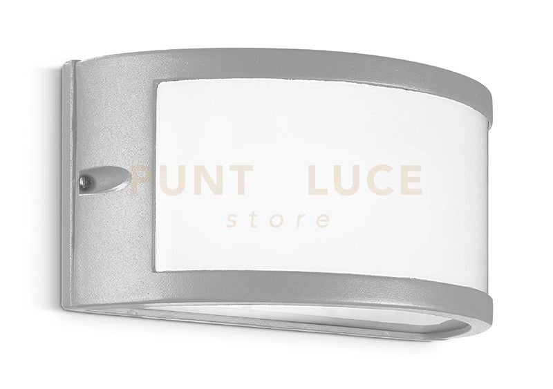 GES140- APPLIQUE GRIGIO ALLUMINIO 1 LUCE ATTACCO E27 IP54 IN ALLUMINIO