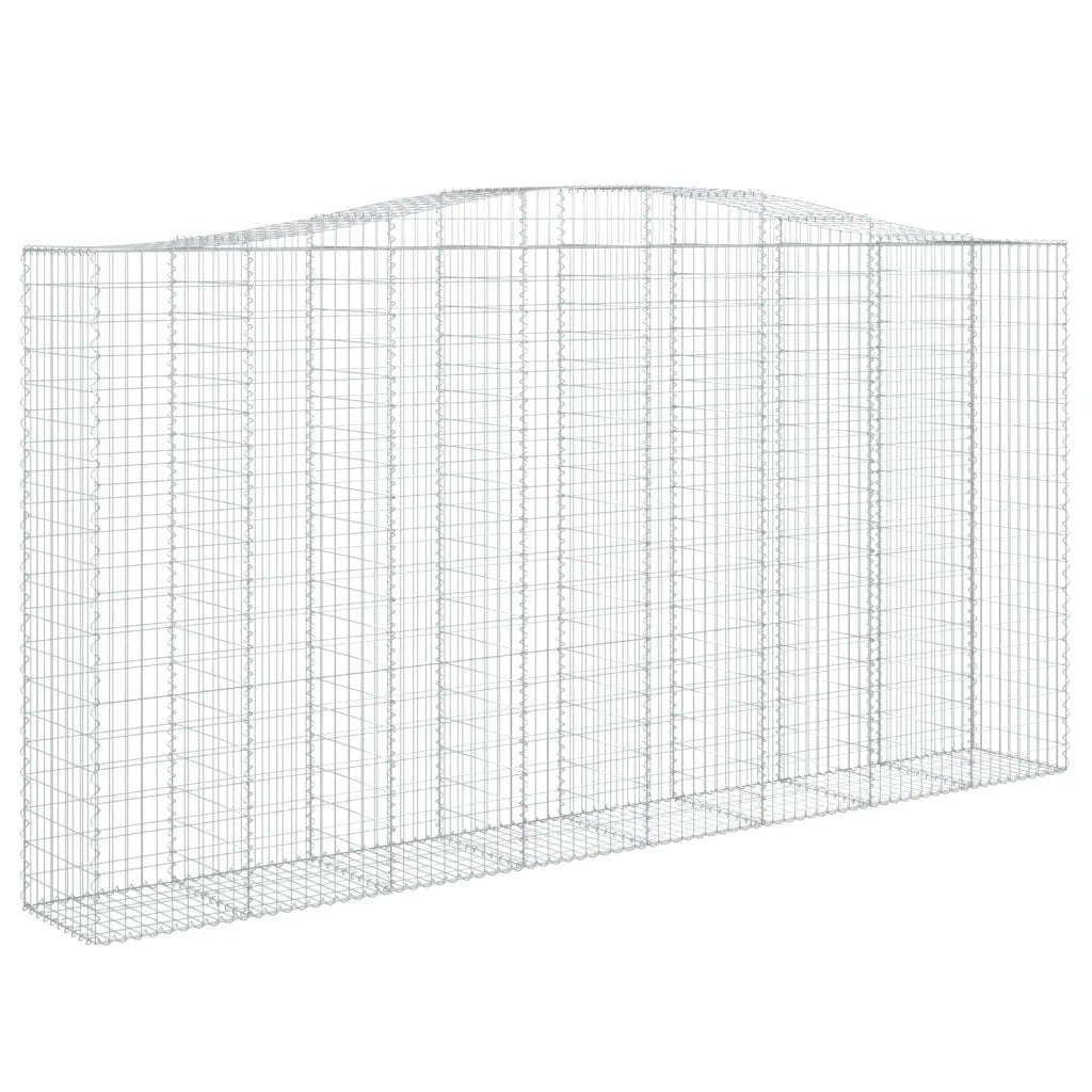 Cesti Gabbioni ad Arco 7 pz 400x50x200/220 cm Ferro Zincato 3146026