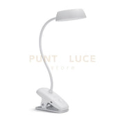 Donutclip DSK201 PT 3W 40K W USB 02 LAMPADA DA LETTURA PHILIPS DONUTCLIP DA SCRIVANIA BIANCA