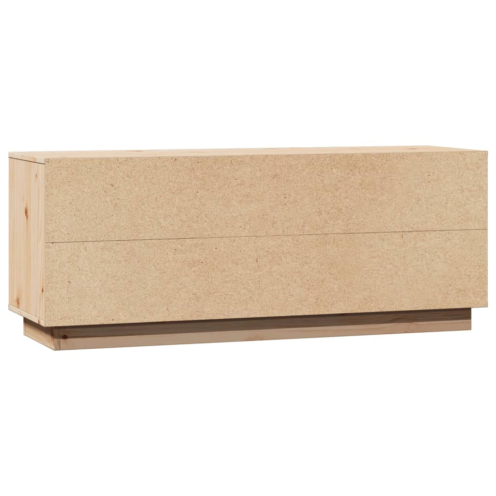Mobile TV multimediale scaffale TV credenza mobile TV sala da pranzo soggiorno camera da letto 110,5 x 35 x 44 cm legno massello di pino marrone 02_0025776