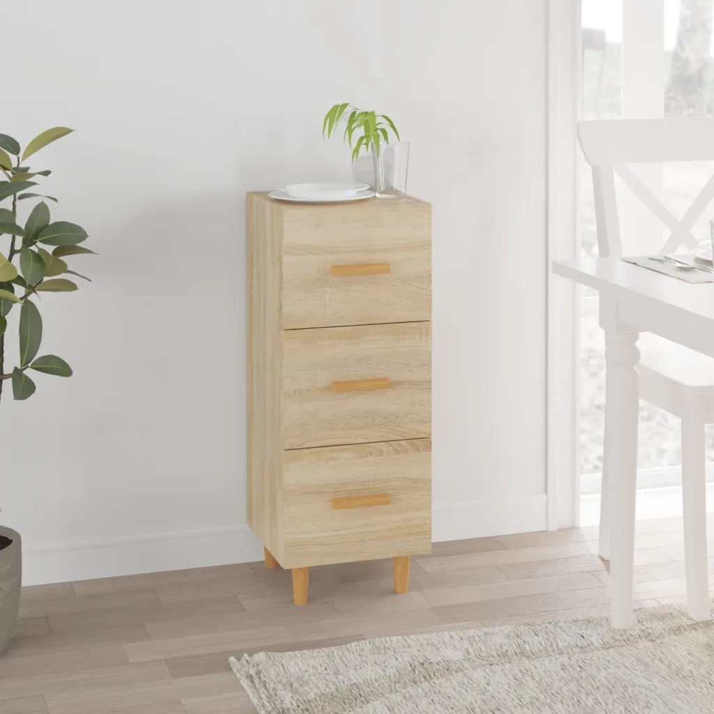 Credenza Rovere Sonoma 34,5x34x90 cm in Legno Multistrato 812342
