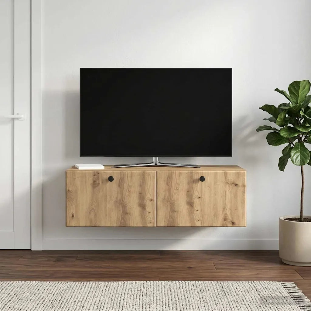 Mobile Porta TV da Muro 98 x 41 x 30 cm Rovere Artigianale 899214