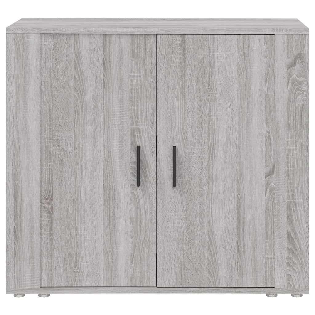 Credenza cassettiera cassettiera mobile contenitore organizer cucina soggiorno soggiorno Sonoma 80 x 33 x 70 cm derivati ​​del legno grigio 02_0036533