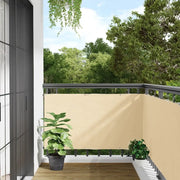 Paravento da Balcone Crema 500x120 cm in PVC