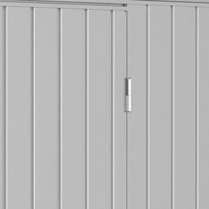 Casetta Box da Giardino 249,1x209,3x231,3 cm in Acciaio Zincato Grigio