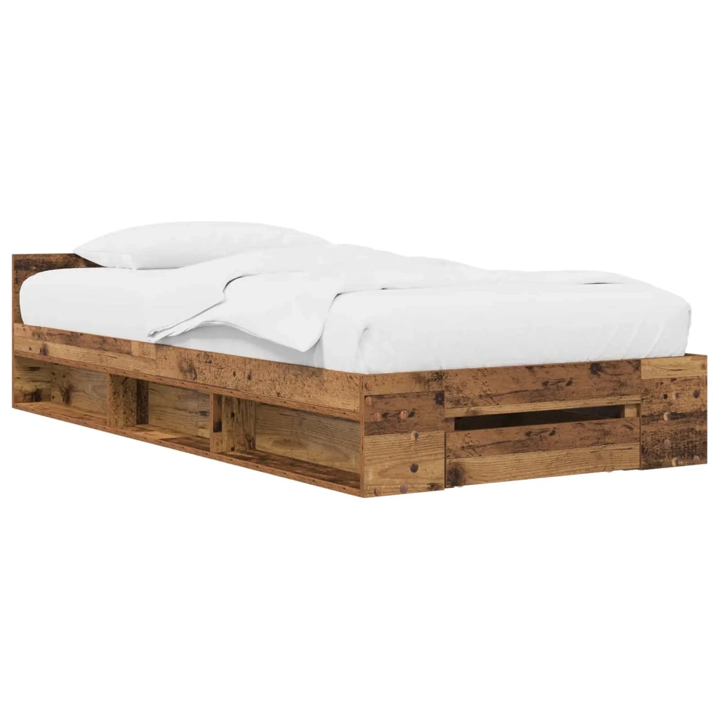 Telaio del letto con storage Legno antico 80 x 200 cm 3429600