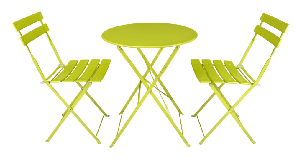 Set tavolo e sedie da giardino pieghevoli lime – Positano TRSP16PO