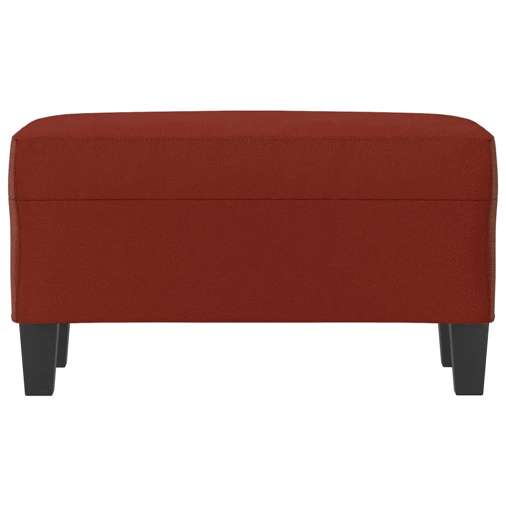 Panca-Sgabello Rosso Vino 70x35x41 cm in Similpelle 696632