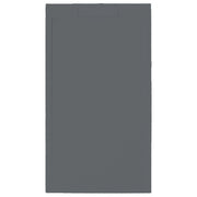 Piatto doccia in pietra SOLIDSTONE alto 2,8 cm con bordo - Antracite Grafite nero - Misura: 90x200 x 2,8h