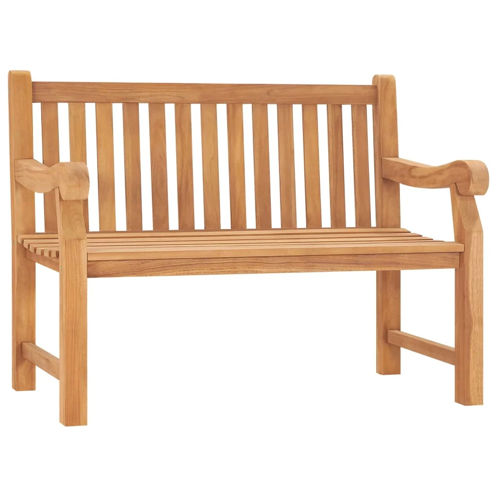 Panca da giardino mobili da esterno terrazza 114 x 69 x 92 cm legno massello di teak 02_0011182