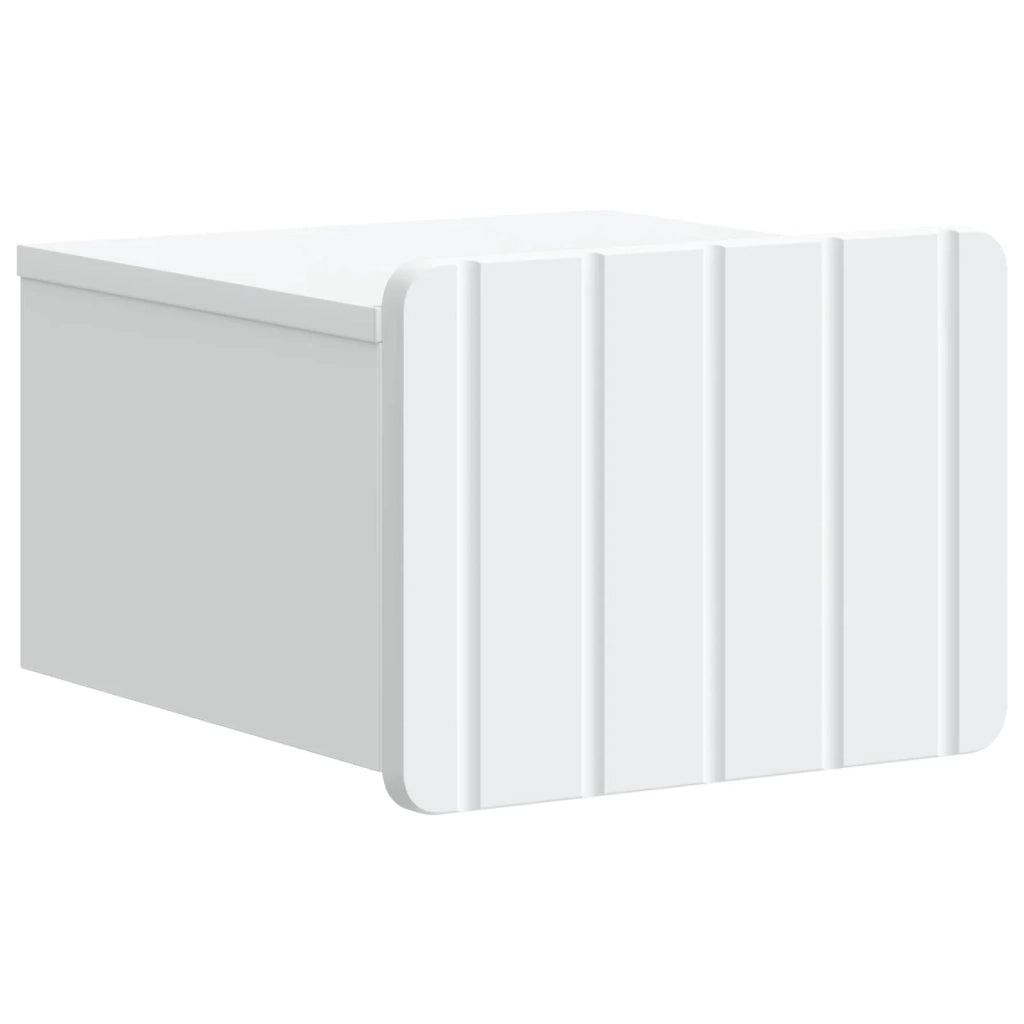 Mobiletto da notte a muro con cassetto Bianco 33 x 34,5 x 24 cm 898255