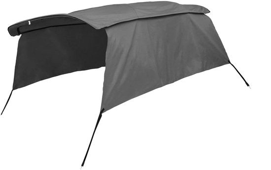 Tetto di Bimini in 600D Poliestere - Tela di Ricambio - Impermeabile - Resistente ai Raggi UV - Installazione Rapida - Zonzo con Cerniera - Zeppa di Copertura