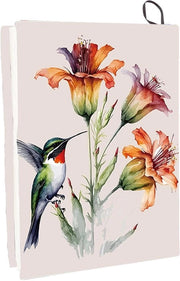 Copertina Rimborsabile con Design Humming Bird - Reperibile e Riciclabile - Grande Dimensione - Adatta per Libri in Copertina Rigida - Fatto di Nylon e Poliestere - Coperture per Notebook Elettriche - 24 x 40 cm