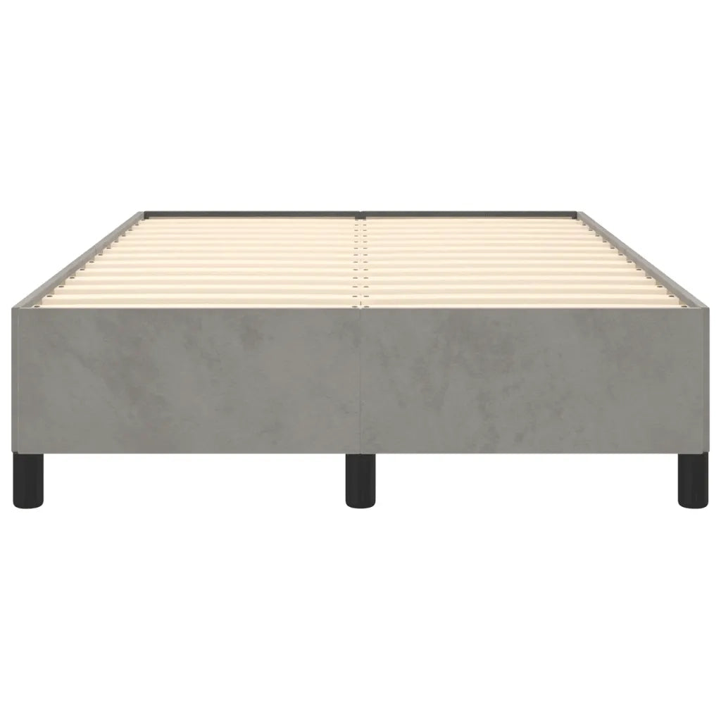 Giroletto senza Materasso Grigio Chiaro 120x190 cm Velluto