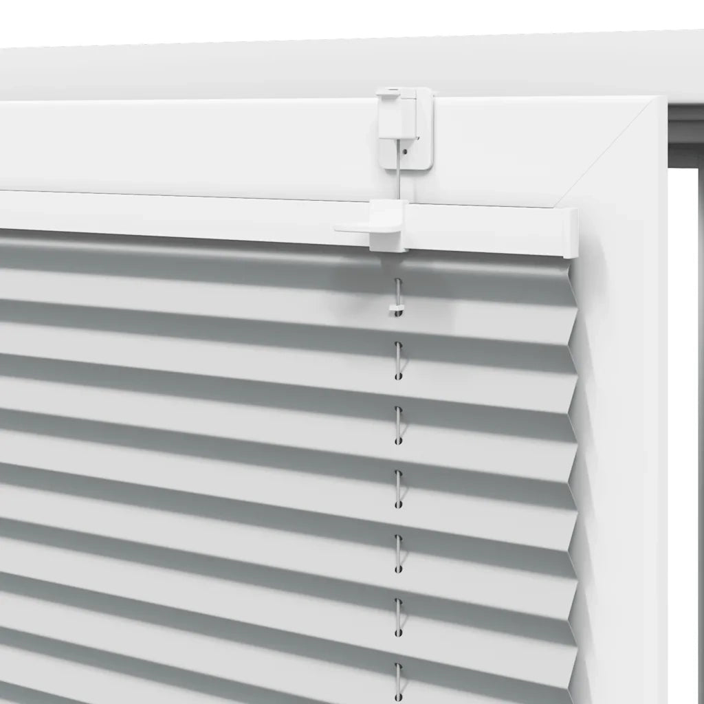 Tenda Plissettata Grigio Chiaro 120x200 cm Larghezza Tessuto 4015368