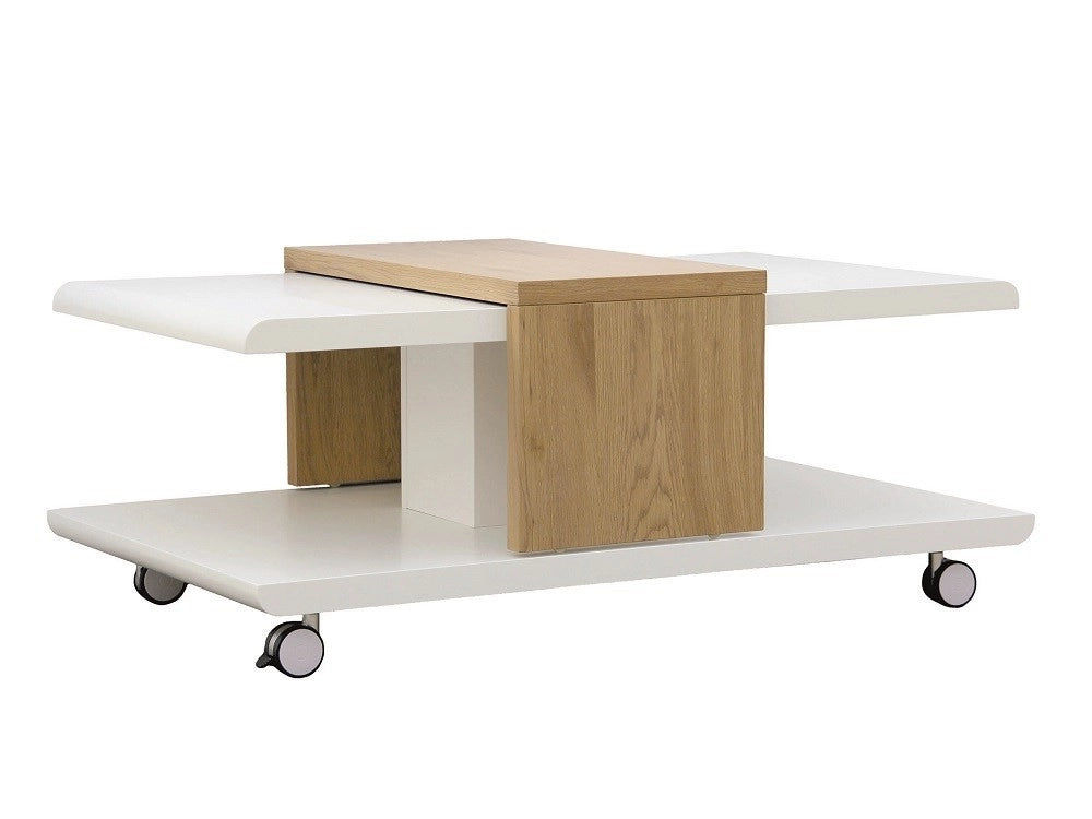 TAVOLINO JOLIET 110x66x45 IN MDF CON VASSOIO SCORREVOLE