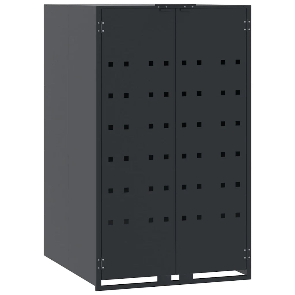 Contenitore per Bidoni della Spazzatura Singolo Antracite 69x79x117 cm Acciaio 4008426